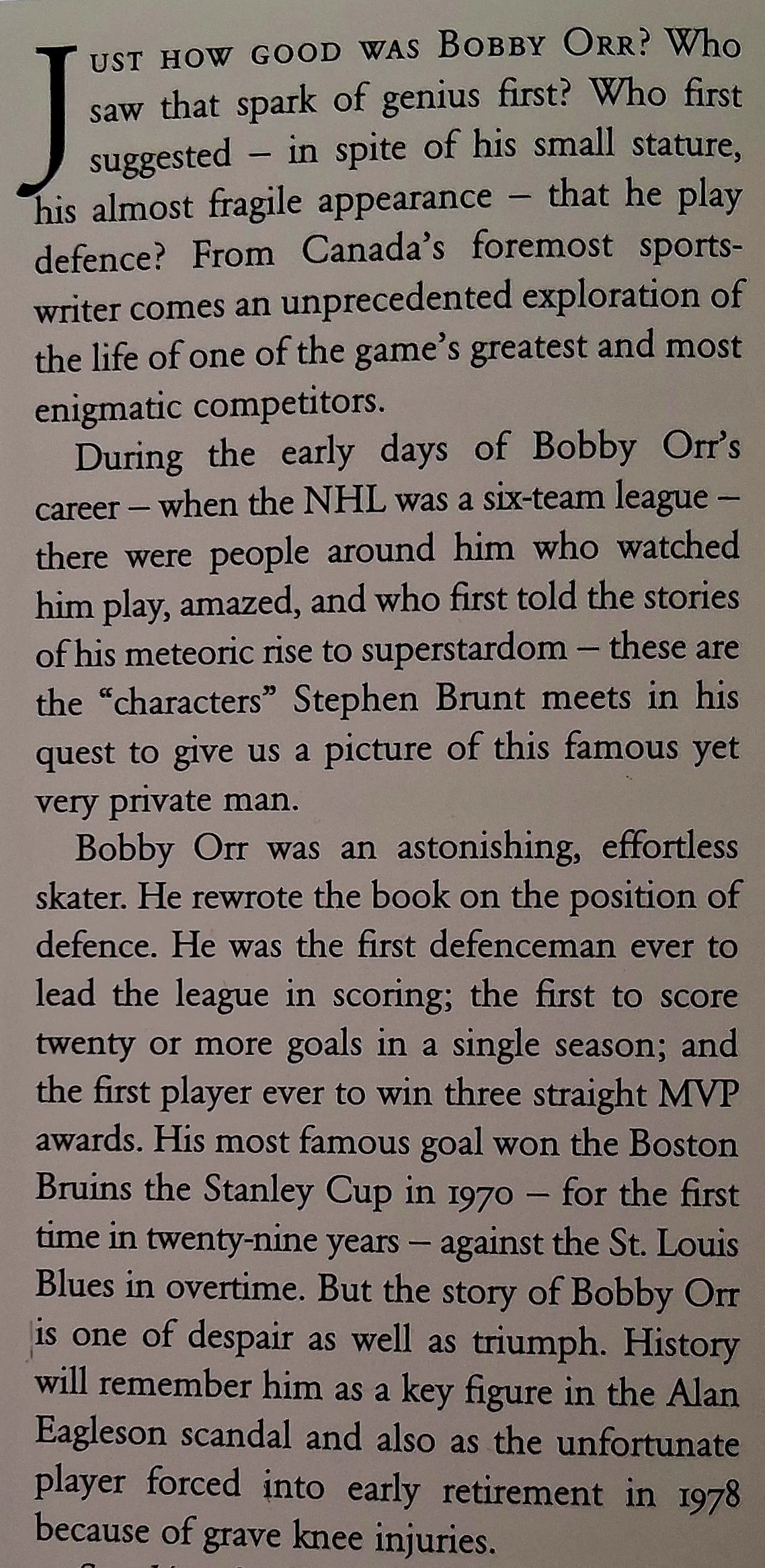 SEARCHING FOR BOBBY ORR - Stephen Brunt - Image 4