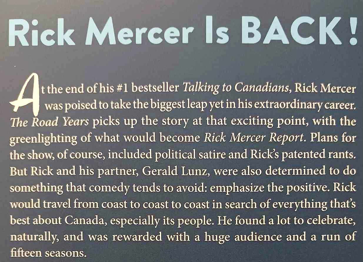 THE ROAD YEARS - Rick Mercer - Image 3