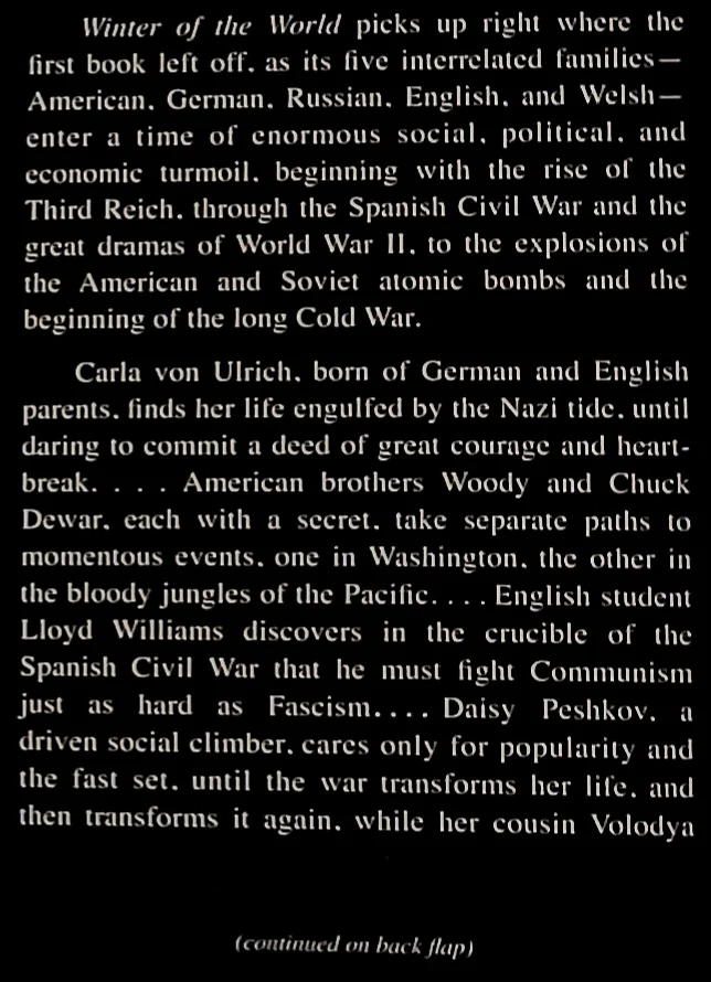 WINTER OF THE WORLD - Ken Follett - Image 3