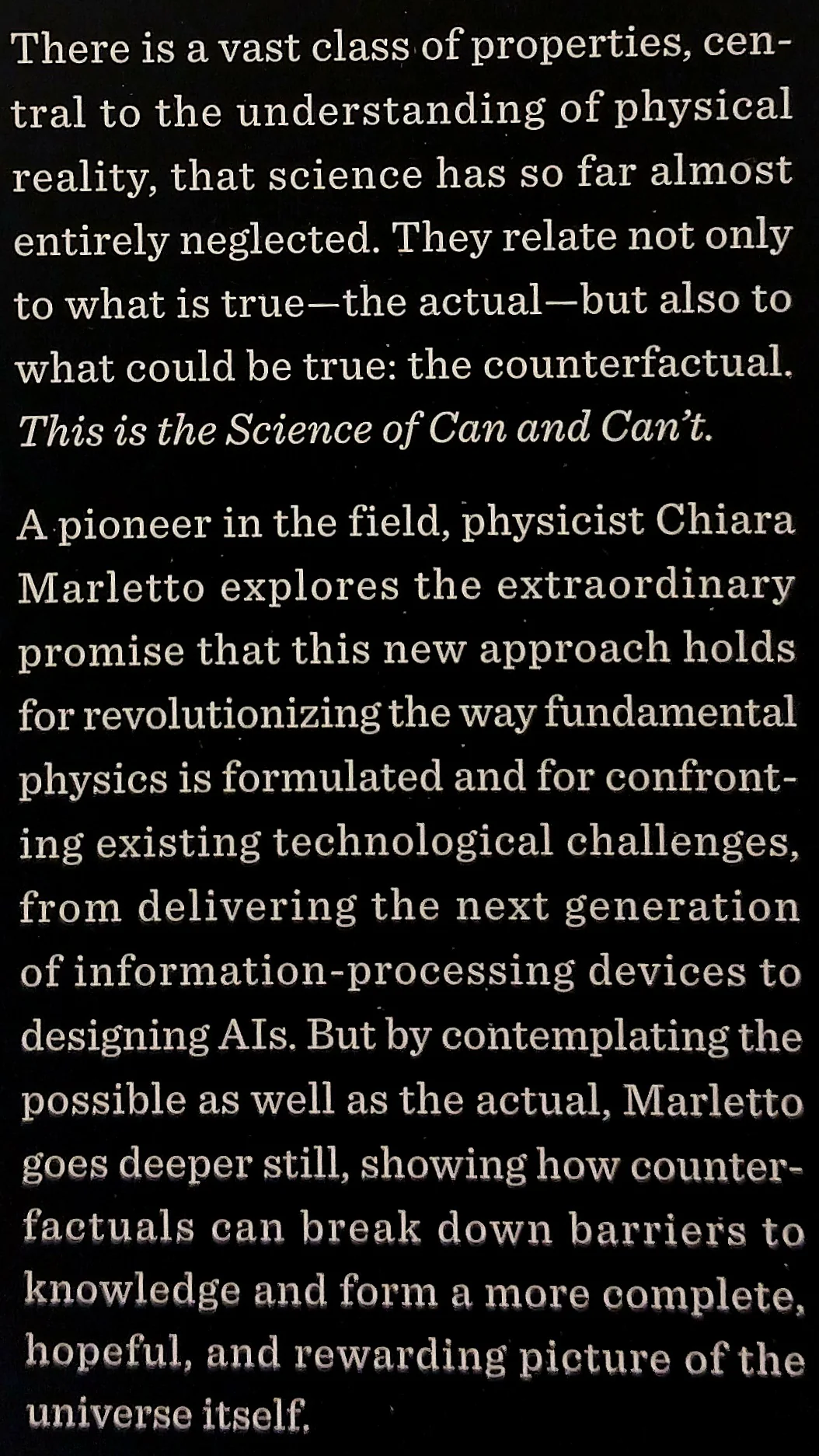 THE SCIENCE OF CAN AND CAN'T - Chiara Marletto - Image 3