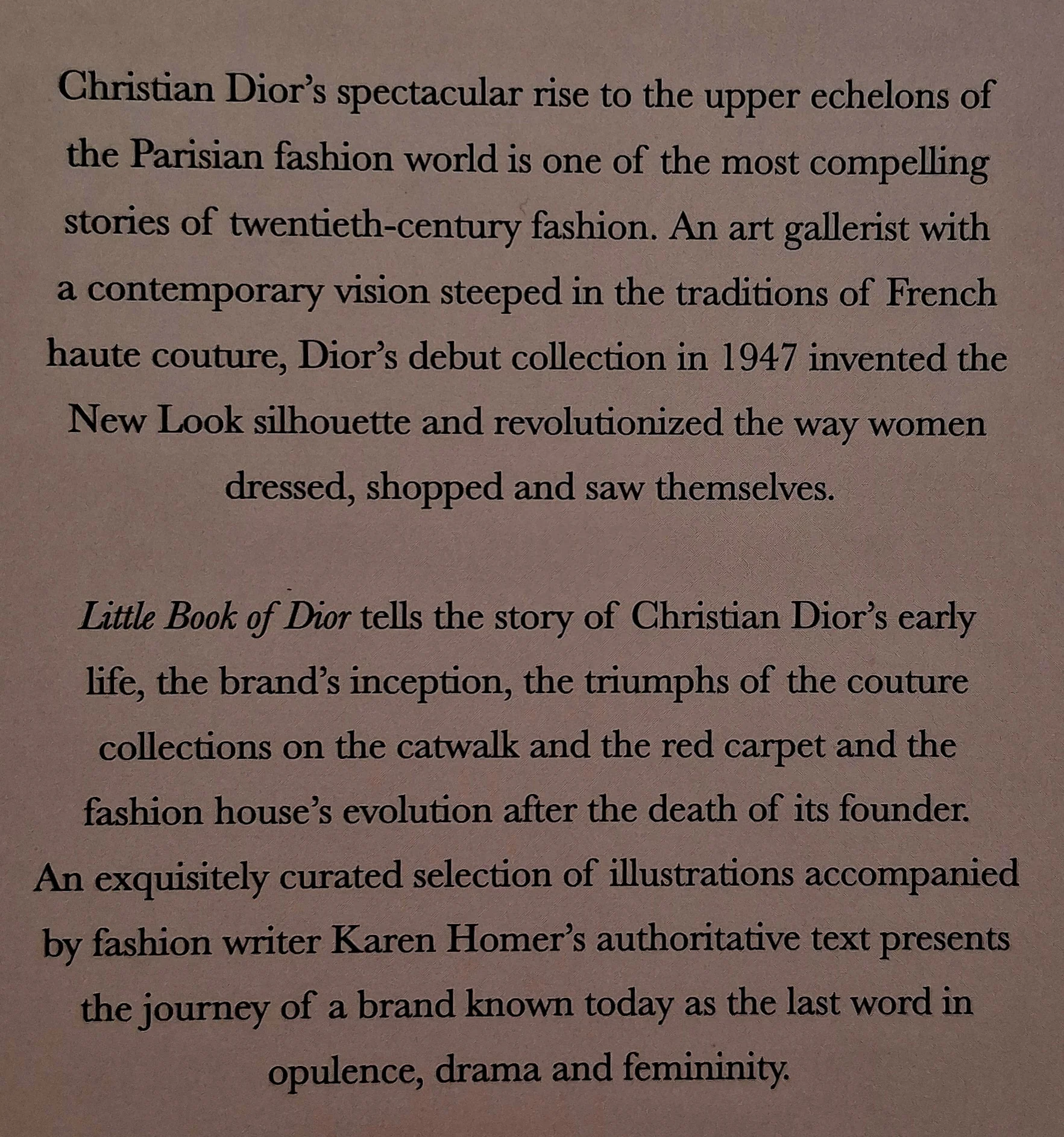 LITTLE BOOK OF DIOR - Karen Homer - Image 3