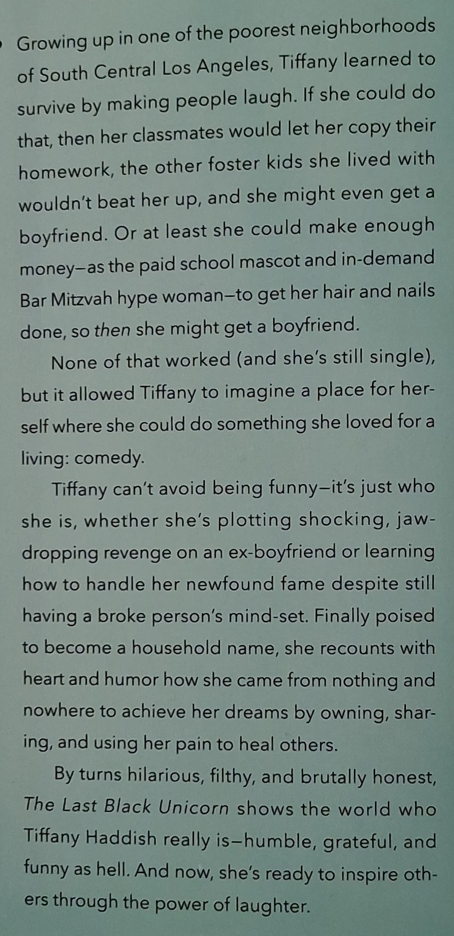 THE LAST BLACK UNICORN - Tiffany Haddish - Image 3