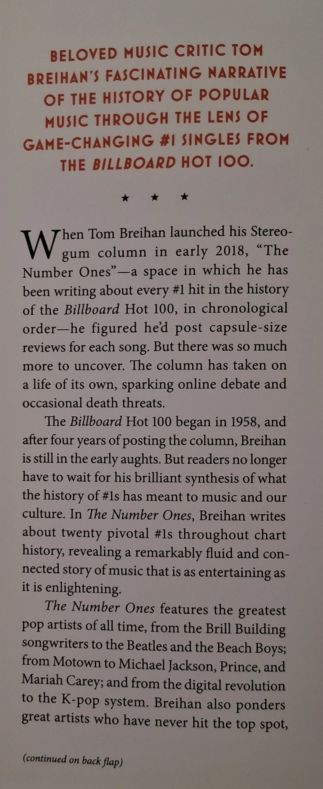 THE NUMBER ONES - Tom Breihan - Image 3