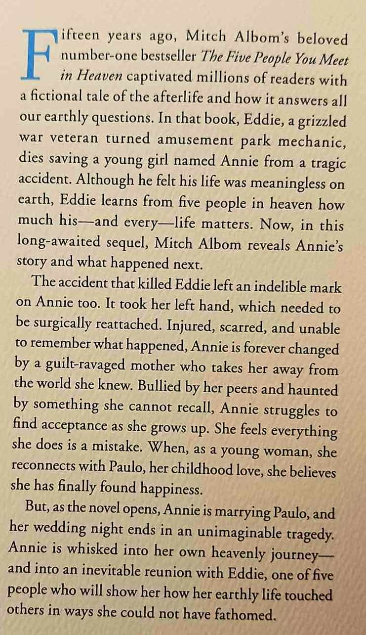THE NEXT PERSON YOU MEET IN HEAVEN - Mitch Albom - Image 3