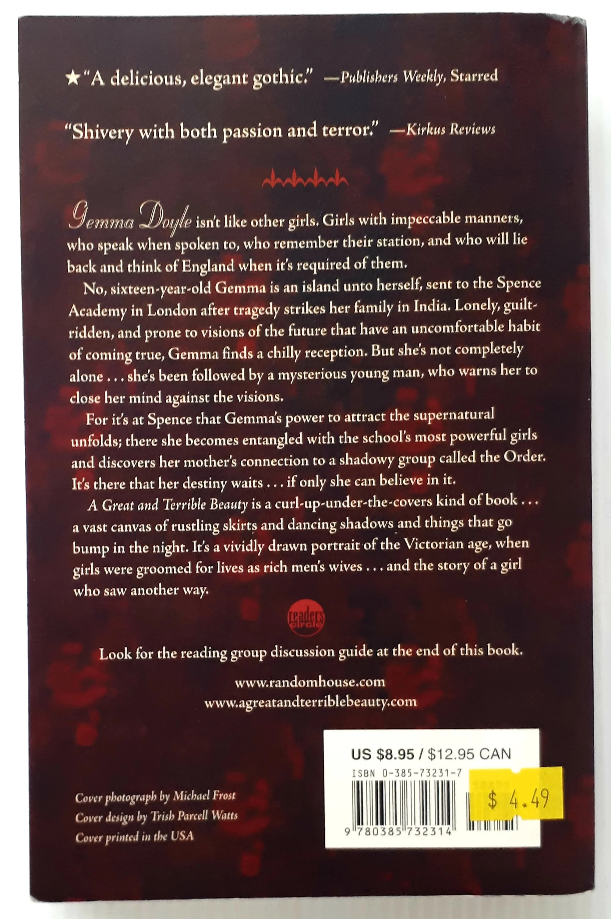 A GREAT AND TERRIBLE BEAUTY - Libba Bray - Image 2