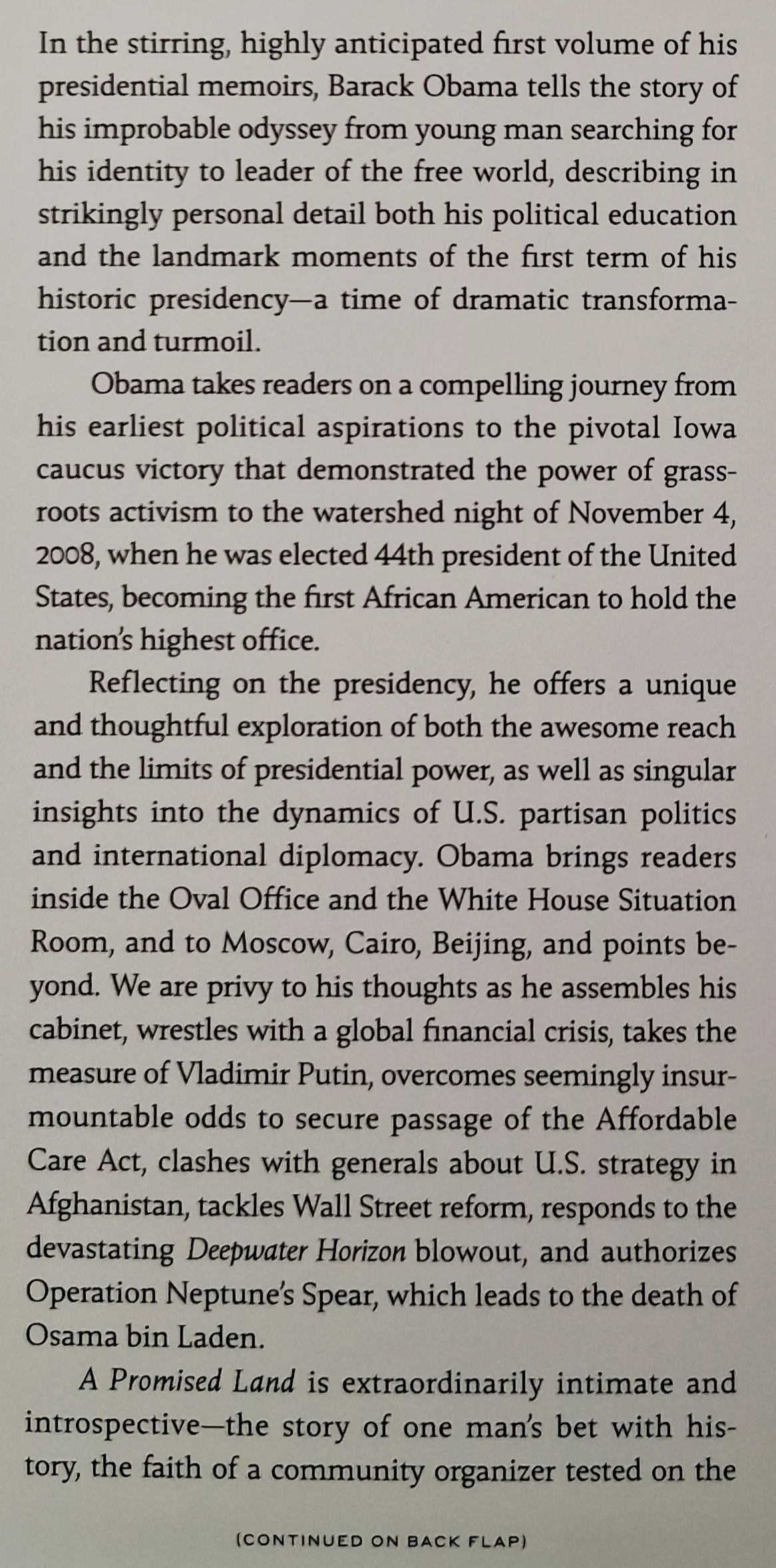 A PROMISED LAND - Barack Obama - Image 3