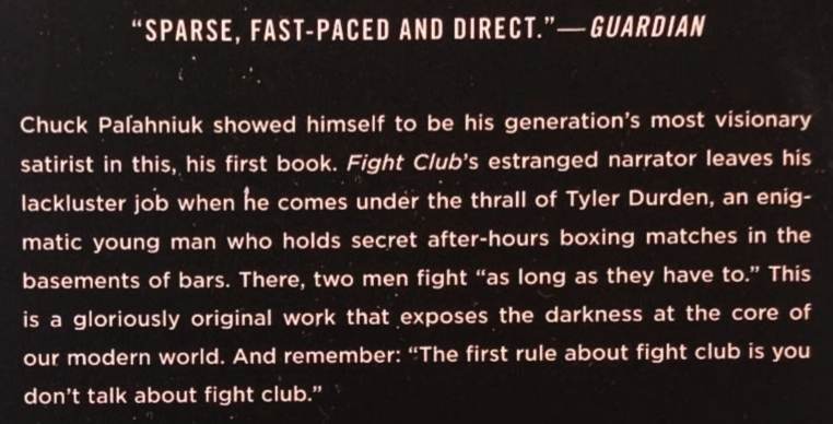 FIGHT CLUB - Chuck Palahniuk - Image 3