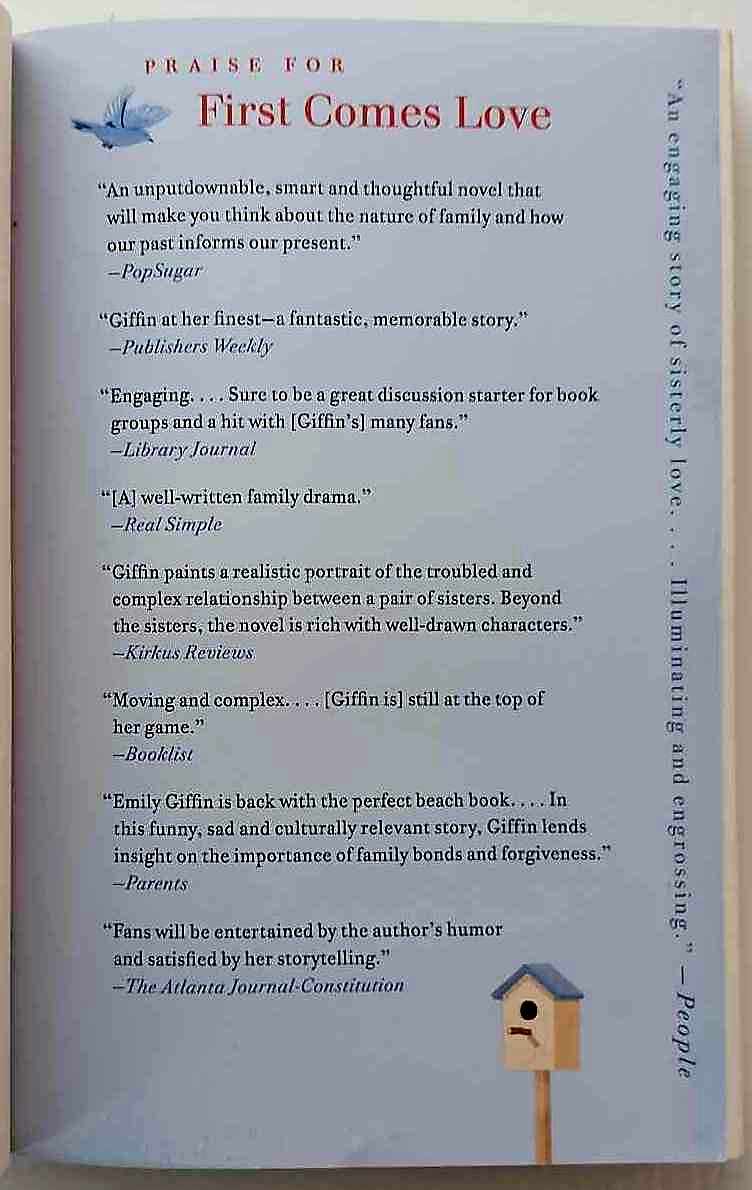 FIRST COMES LOVE - Emily Giffin - Image 4