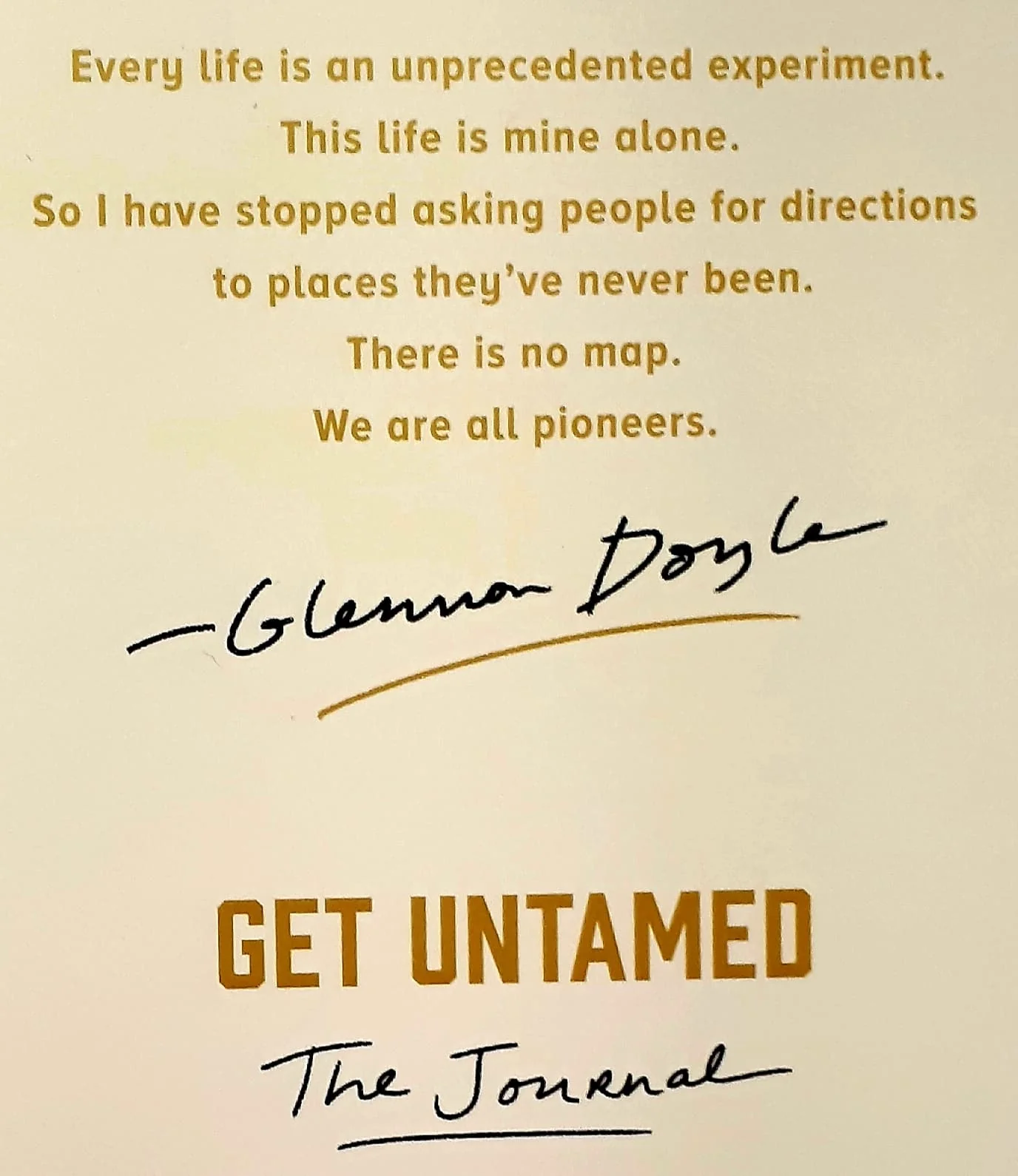 GET UNTAMED (JOURNAL) - Glennon Doyle - Image 3