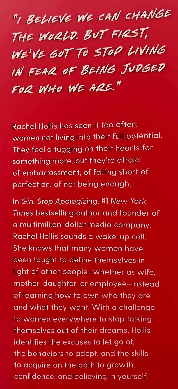 GIRL, STOP APOLOGIZING - Rachel Hollis - Image 3