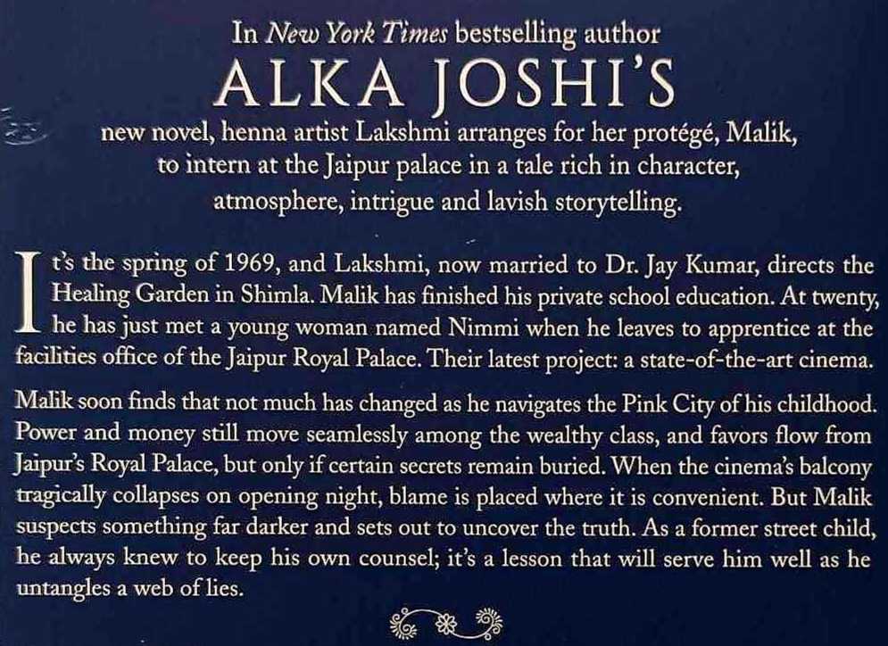 THE SECRET KEEPER OF JAIPUR - Alka Joshi - Image 3