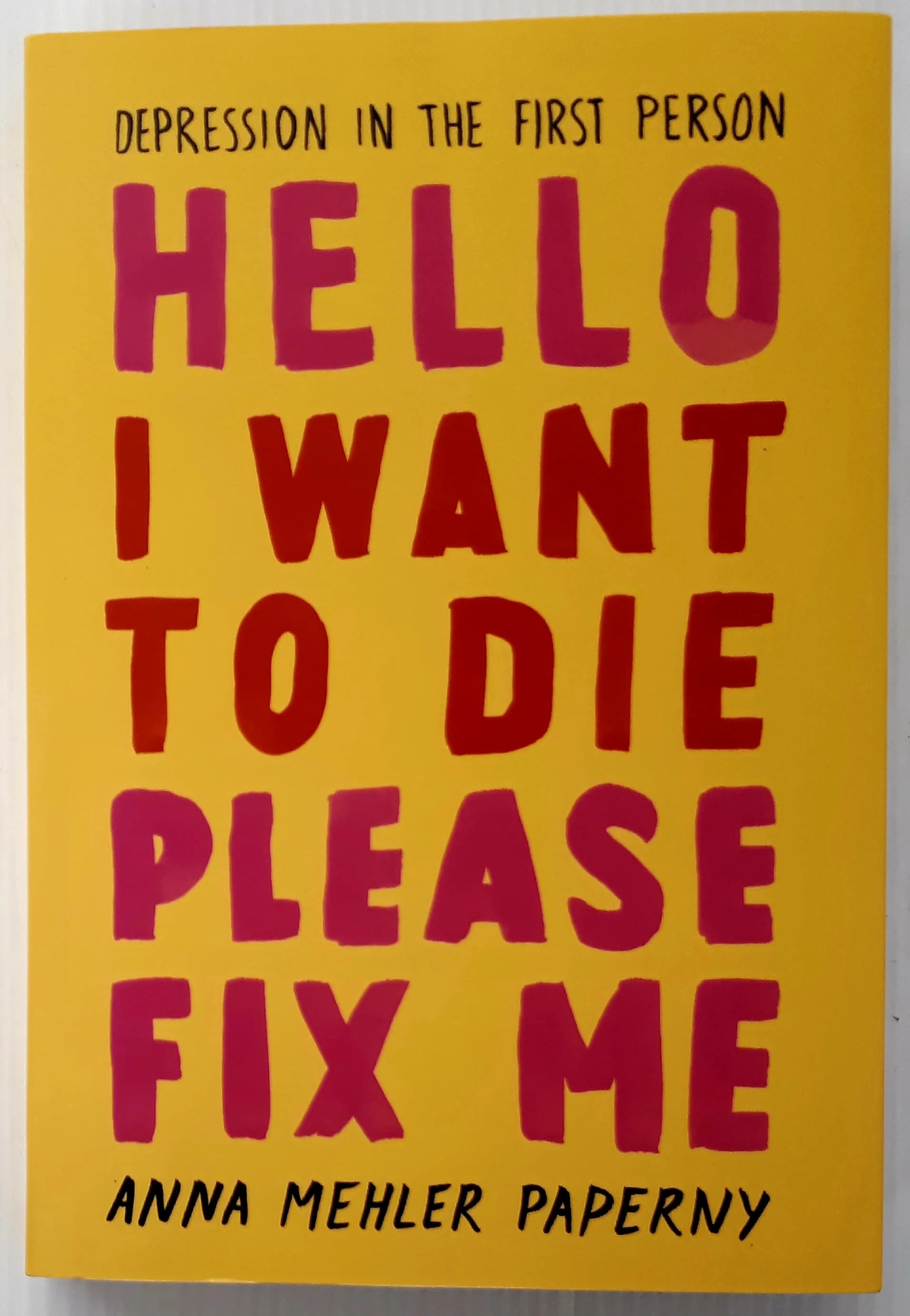 HELLO I WANT TO DIE PLEASE FIX ME - Anna Mehler Paperny