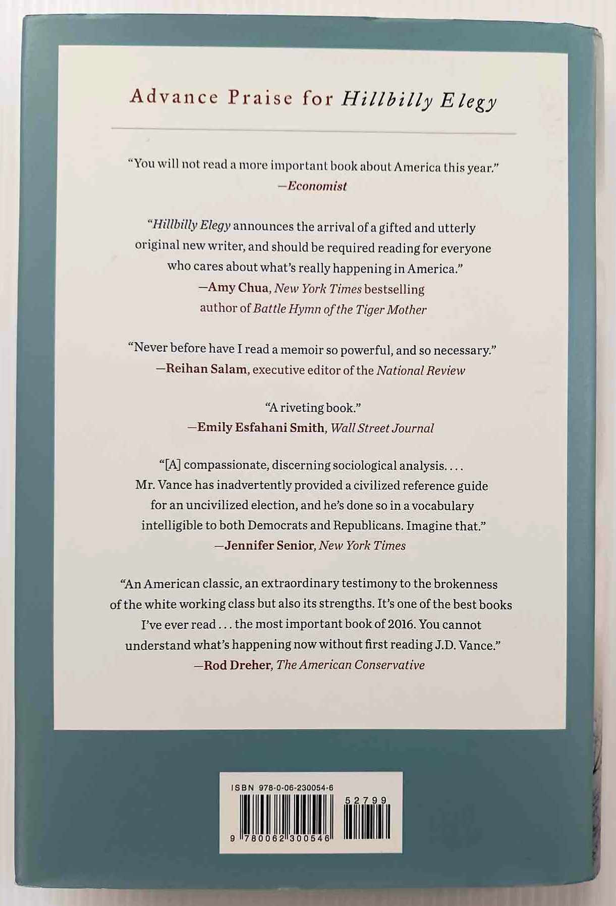 HILLBILLY ELEGY - J.D. Vance - Image 2