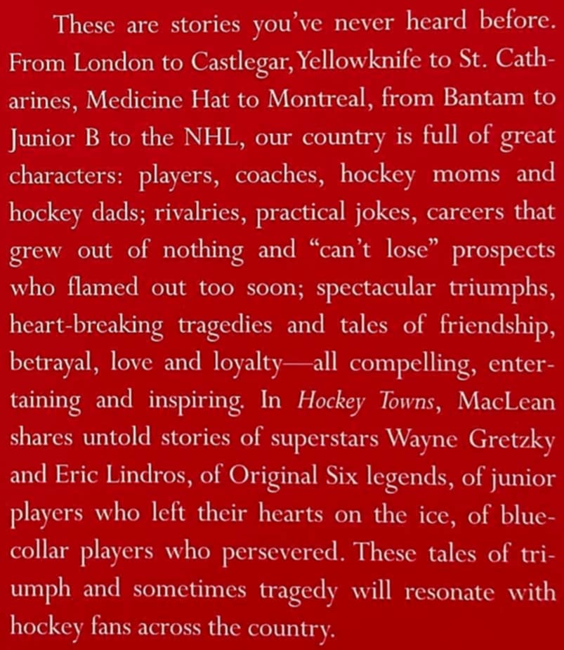 HOCKEY TOWNS - Ron MacLean, Kirstie McLellan Day - Image 3