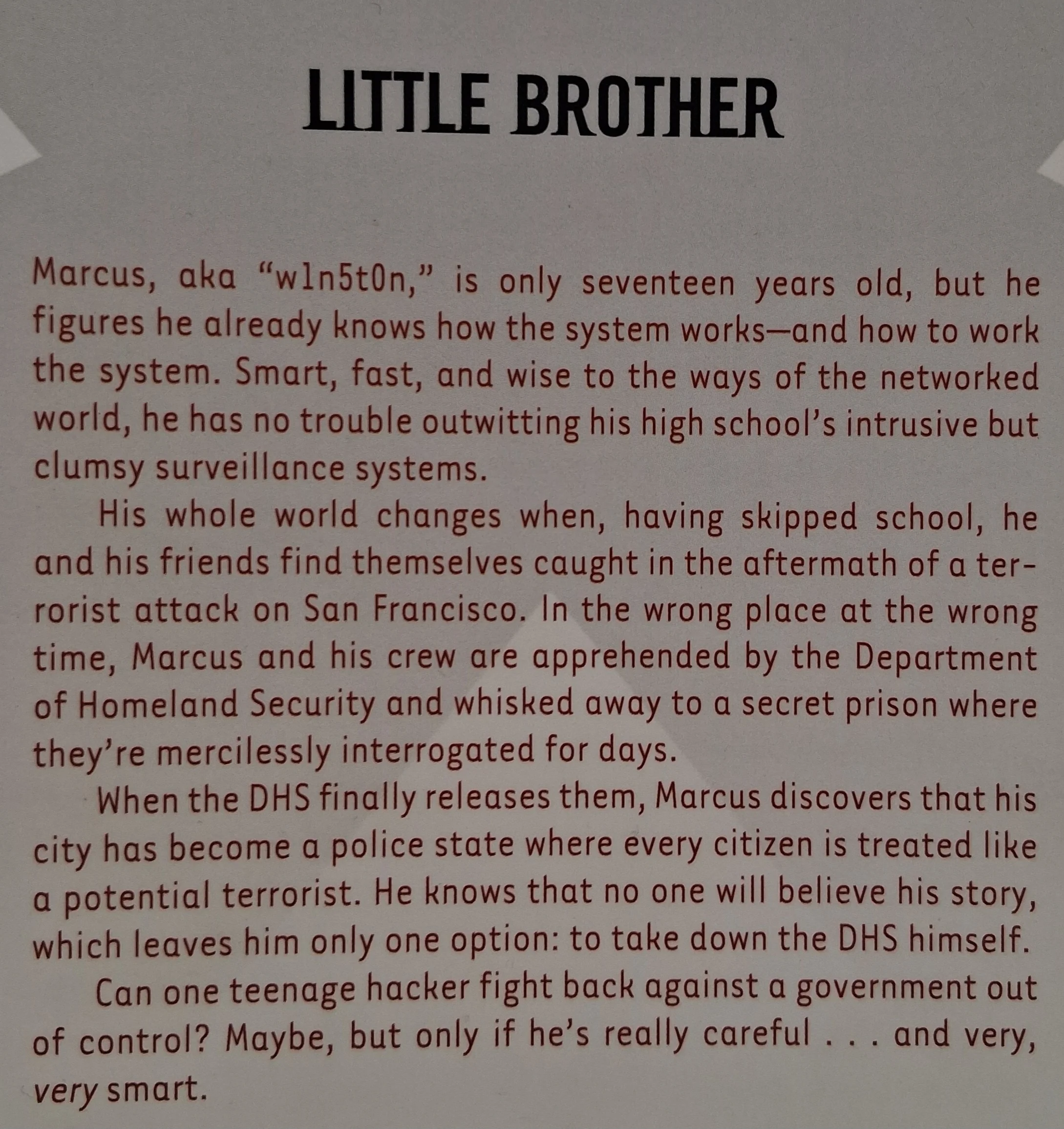 LITTLE BROTHER - Cory Doctorow - Image 3