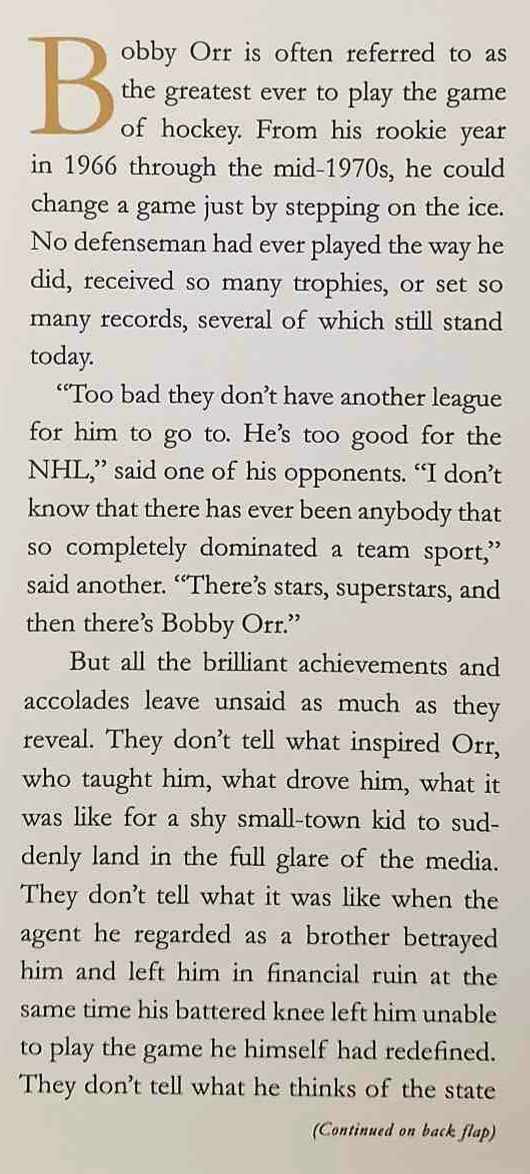 ORR: MY STORY - Bobby Orr - Image 3