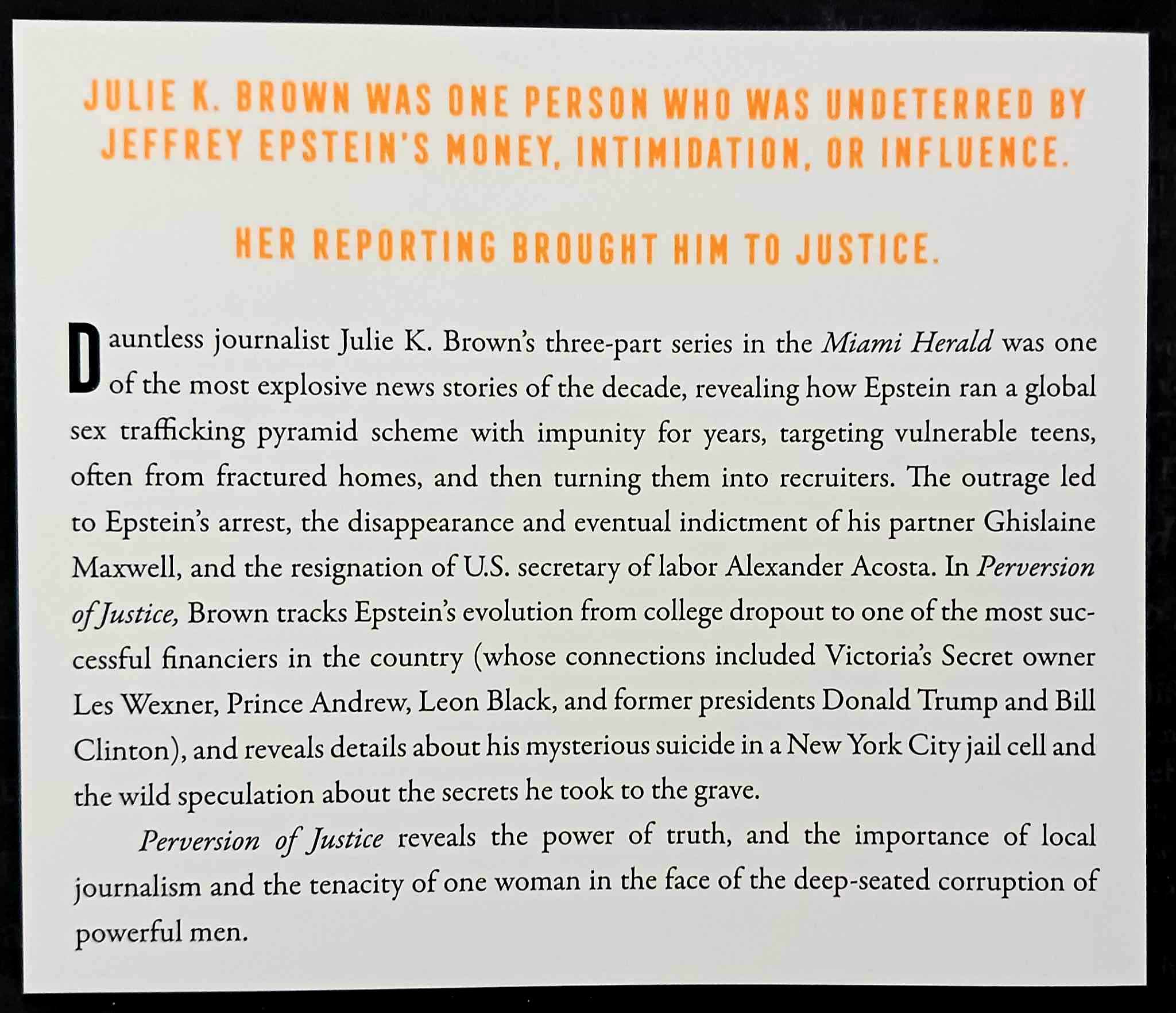 PERVERSION OF JUSTICE - Julie K. Brown - Image 3