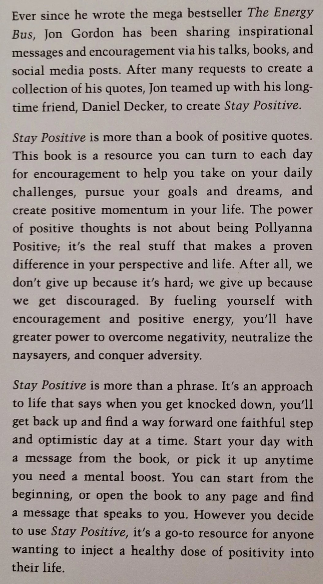 STAY POSITIVE - Jon Gordon, Daniel Decker - Image 3