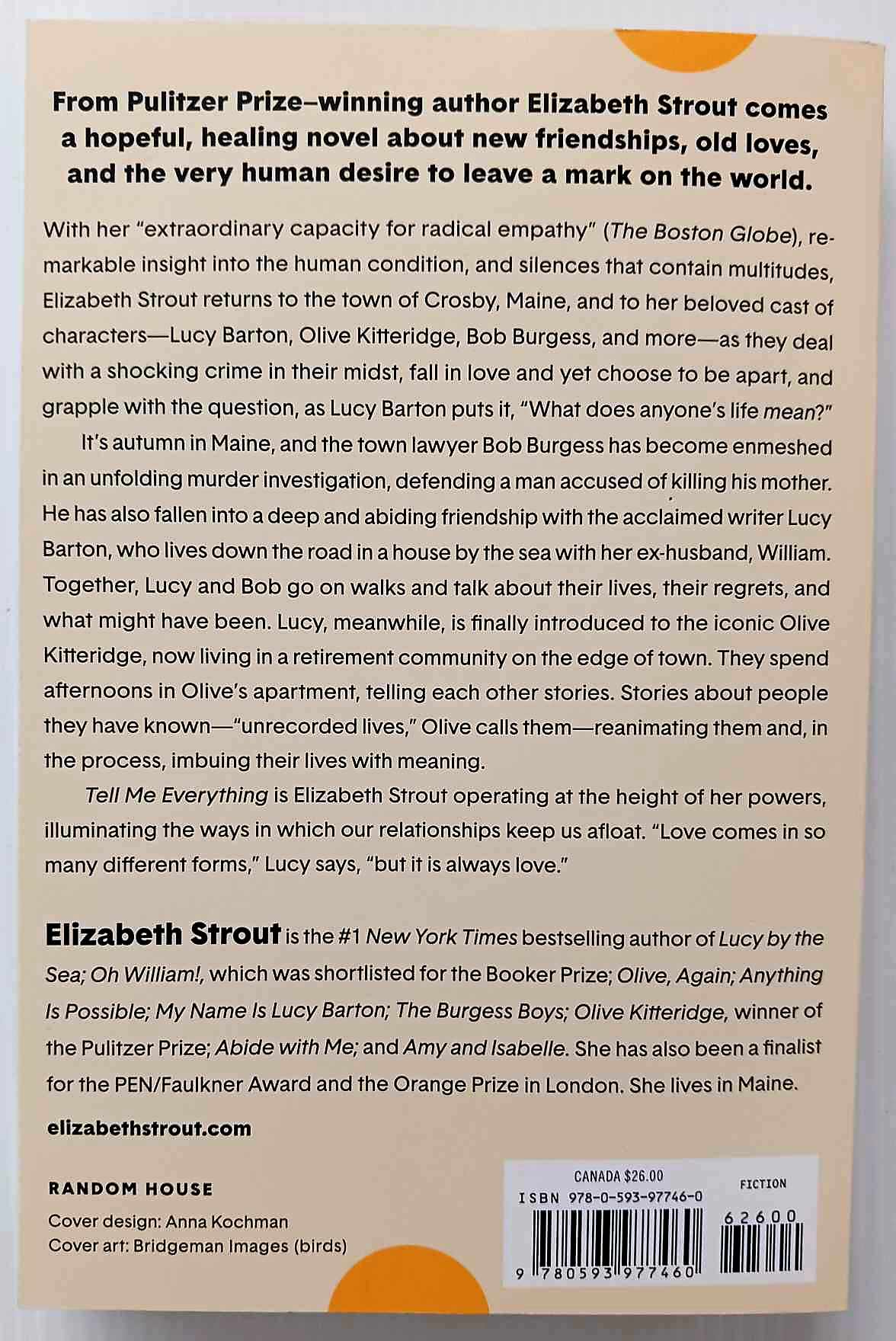 TELL ME EVERYTHING - Elizabeth Strout - Image 2