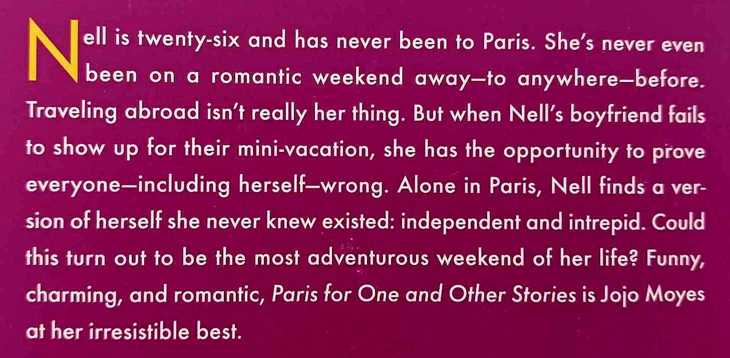 PARIS FOR ONE & OTHER STORIES - Jojo Moyes - Image 3