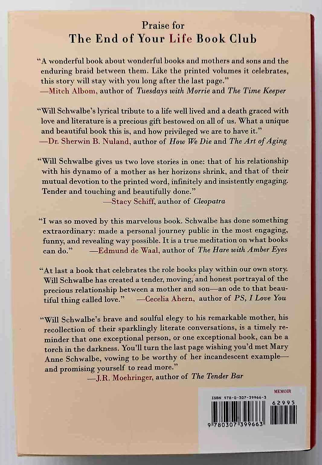 THE END OF YOUR LIFE BOOK CLUB - Will Schwalbe - Image 2
