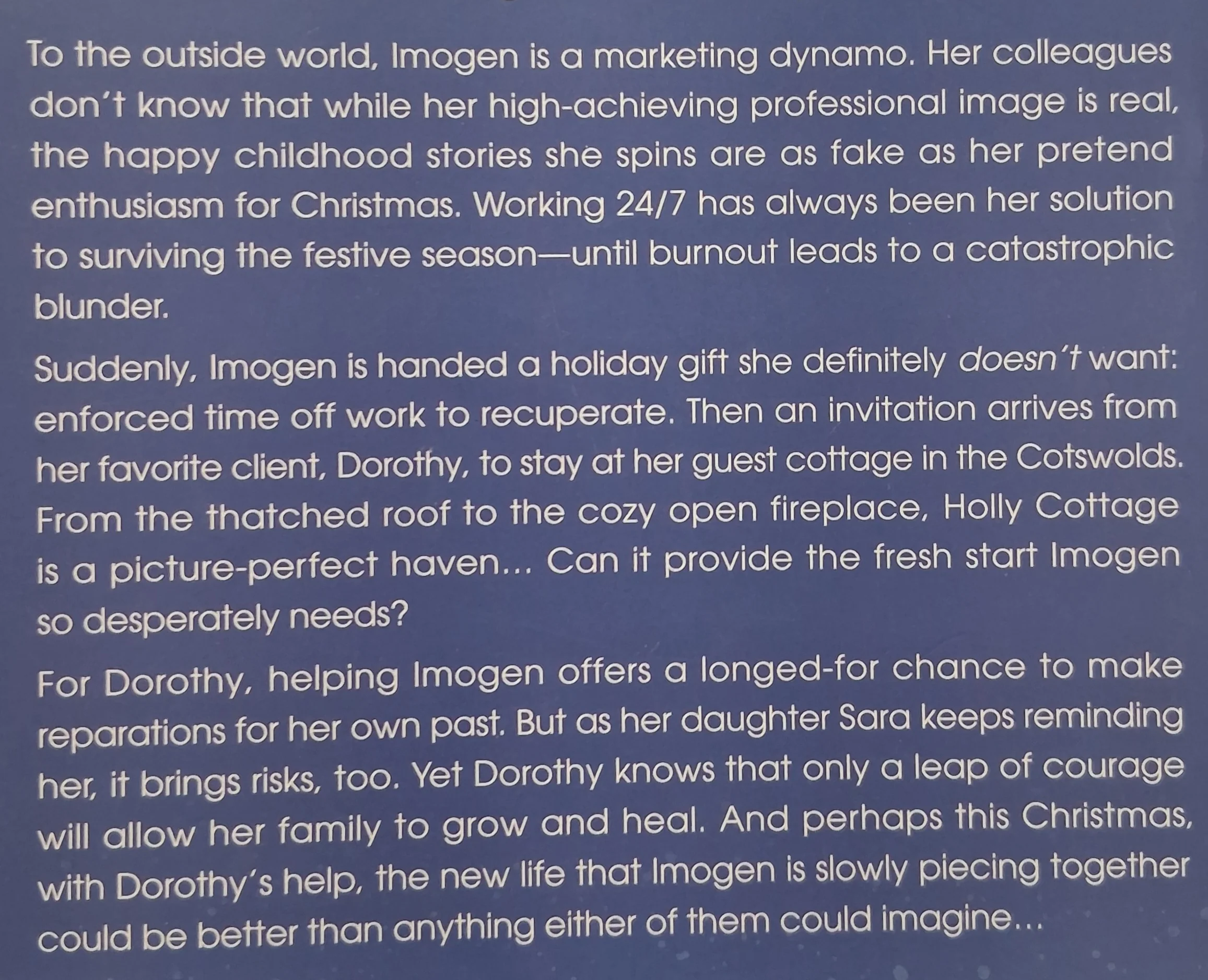 THE HOLIDAY COTTAGE - Sarah Morgan - Image 3