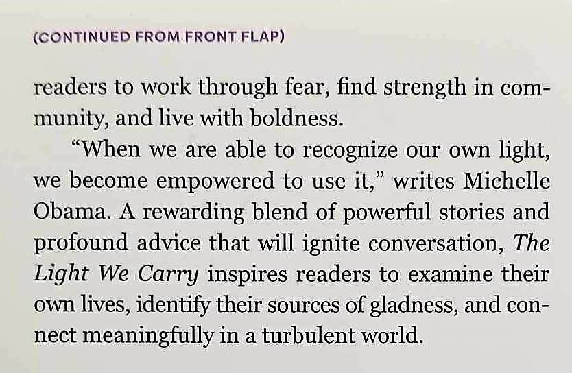 THE LIGHT WE CARRY - Michelle Obama - Image 4