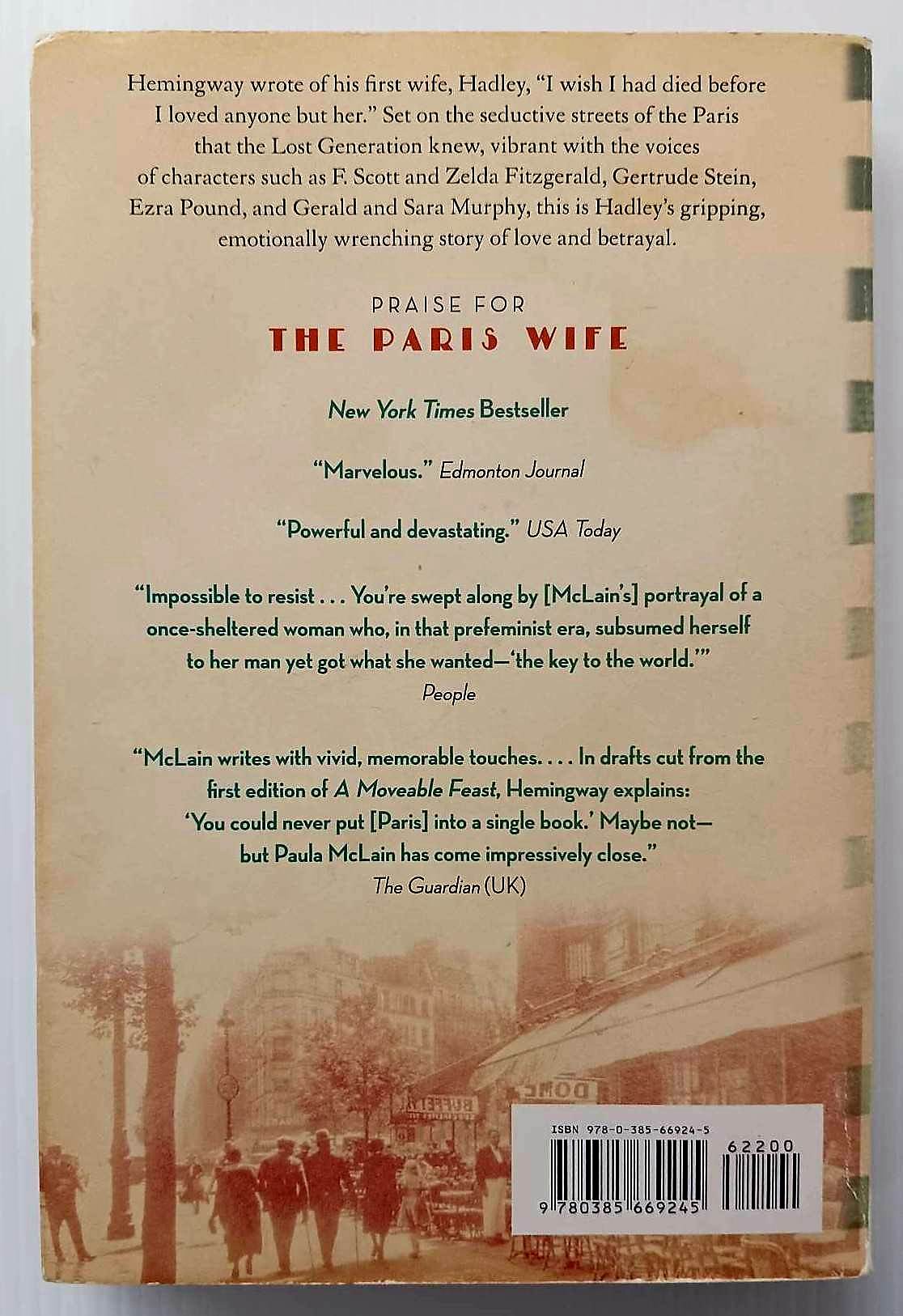 THE PARIS WIFE - Paula McLain - Image 2