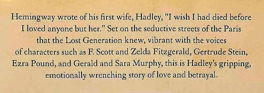 THE PARIS WIFE - Paula McLain - Image 3