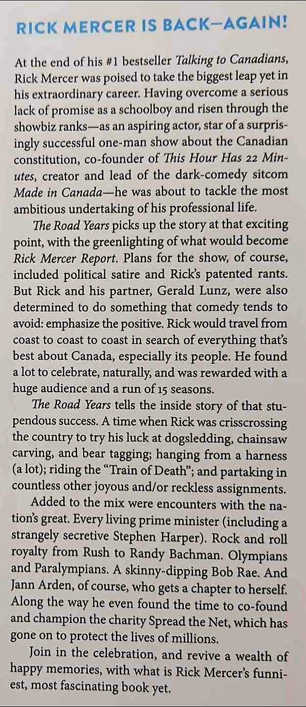 THE ROAD YEARS - Rick Mercer - Image 4