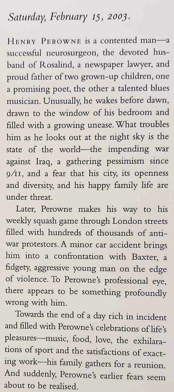 SATURDAY - Ian McEwan - Image 3