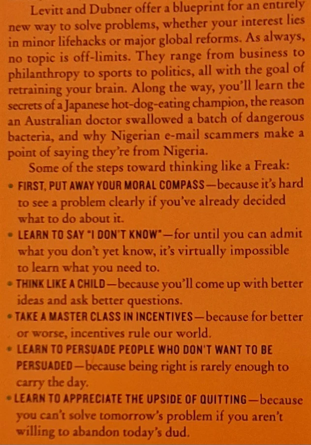 THINK LIKE A FREAK - Steven D. Levitt, Stephen J. Dubner - Image 3